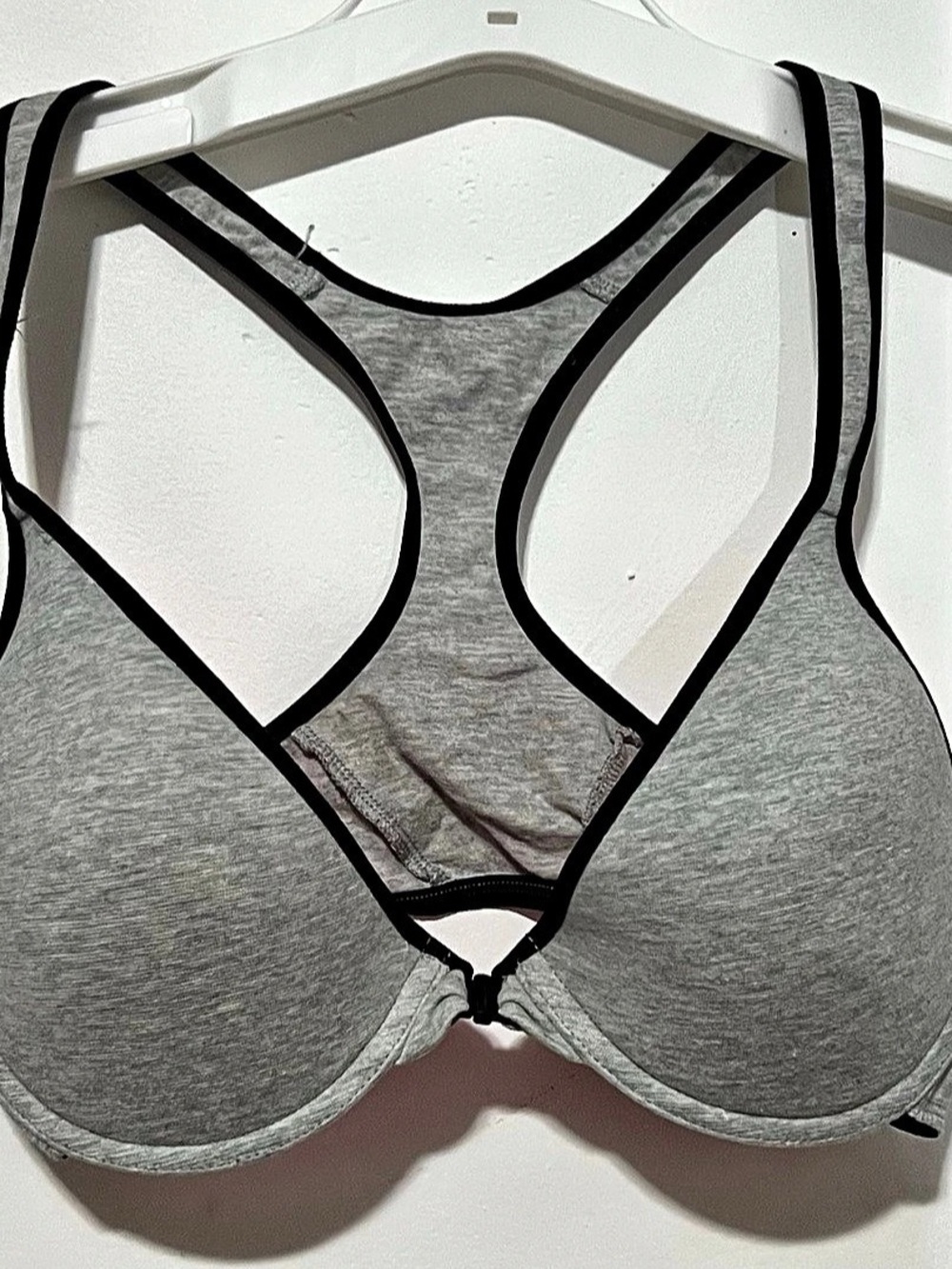 Fruit of the Loom a fresh collection front close racerback bra Gray & Pink 36C